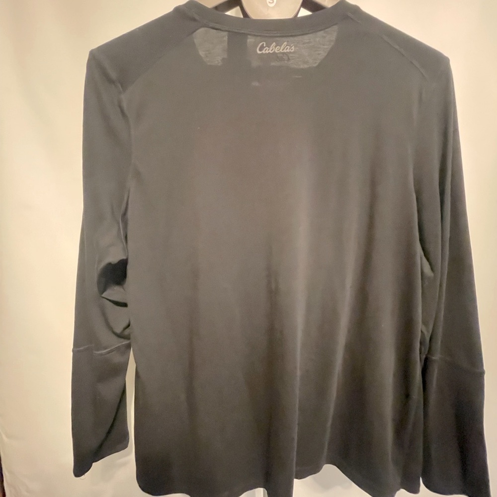 Cabela’s brand  Size:XXL Color:  Black  lightweight  long sleeved shirt